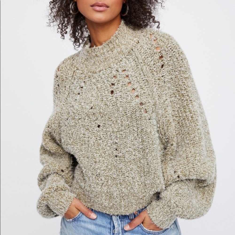 Free People Green Timbers Sweater XL